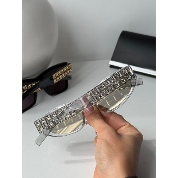 NEW Givenchy GV40078U Cat Eye Mirror Crystal Sunglasses $700 - Picture 7 of 7